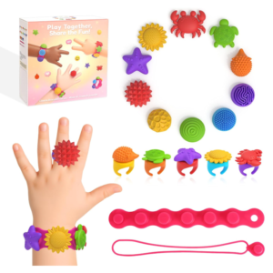 22 Stück Fidget Toys, Fidget Ringe Sensorik Spielzeug Silikon